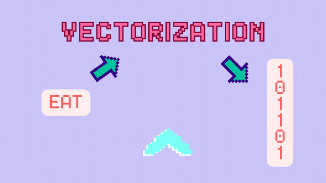 Ilustration of vetorization